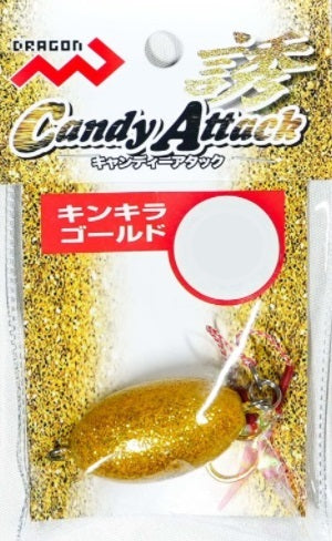 Marushin Fishing Gear Hooked Sinker Candy Attack 90g Kinkira Gold *Payment not available in store