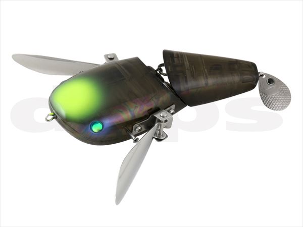 deps Bass Lure NZ Crawler #10 Smoke Black