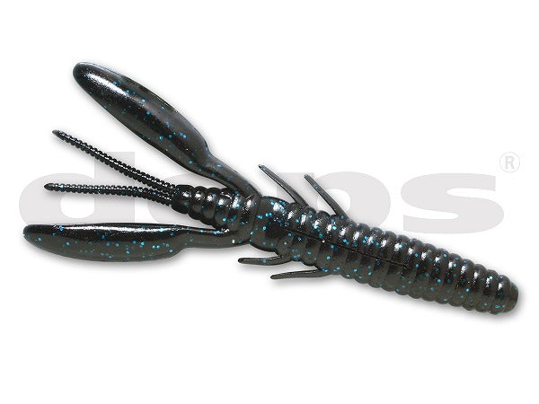 deps Worm Death Adder Hog 4 inch #07 Black/BLF