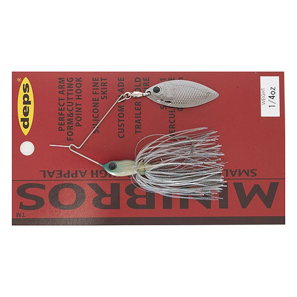 Depth Spinnerbait Buzzbait Mini Bros 1/4oz Single Willow #09 Cogill