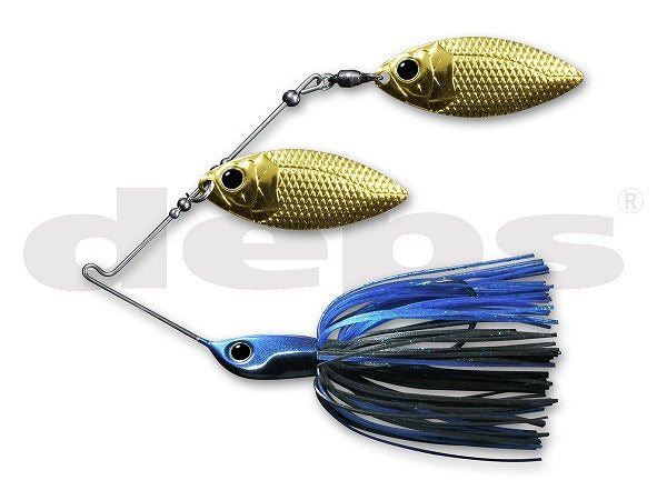 Depth WIRE BAIT Buzzbait B Custom 3/8oz Double Willow #22 Blue Black