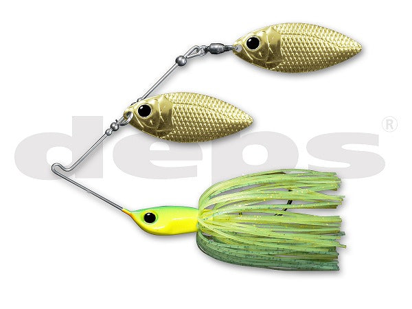 Depth WIRE BAIT Buzzbait B Custom 3/4oz Double Willow #04 Lime Chart