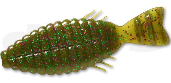 deps Bass Lure Bull Flat 2 inch #115 Green Pumpkin/Purple & Green Flake