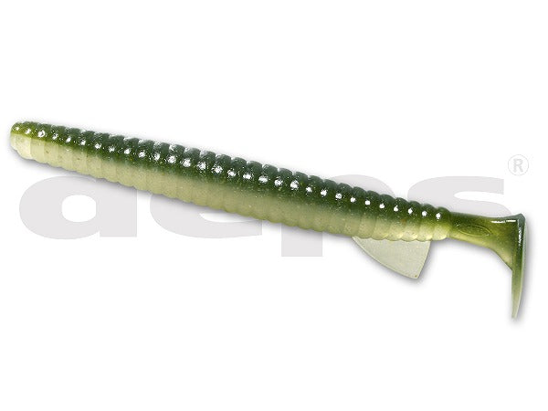 deps Worm Death Adder Shad 4 inch #26 Clear & Watermelon