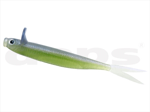 deps Worm Frilled Shad 4.7 #20 Watermelon Pro Blue