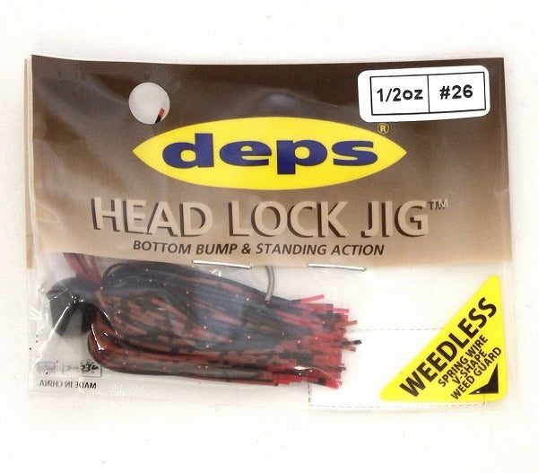 deps Head Lock Jig 1/2oz Wire Guard Model L #26 Fire Edge