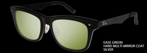 Dimension VERIFYNE Gloss Black Frame Lens: Ease Green/Silver Mirror