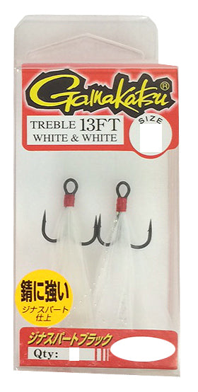 Gamakatsu Treble 13FT W*White 4