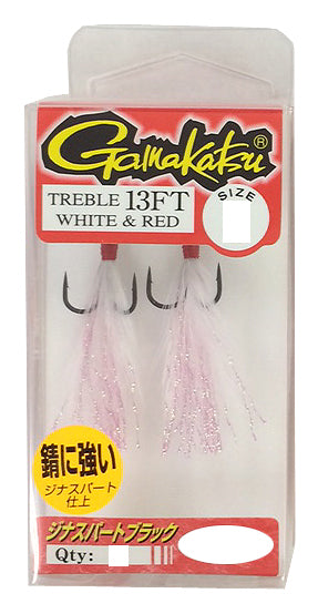 Gamakatsu Treble 13FT W*Red 10