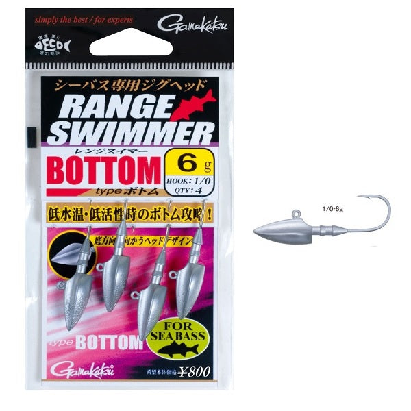 Gamakatsu Range Swimmer Type Bottom 1/0-6g