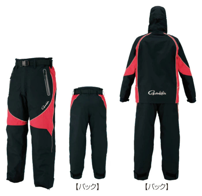 Gamakatsu GM3449 Fishing Rain Suit Black M