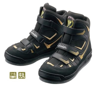 Gamakatsu GM4514 Felt Spike Shoes (Power T) Black/Gold LL