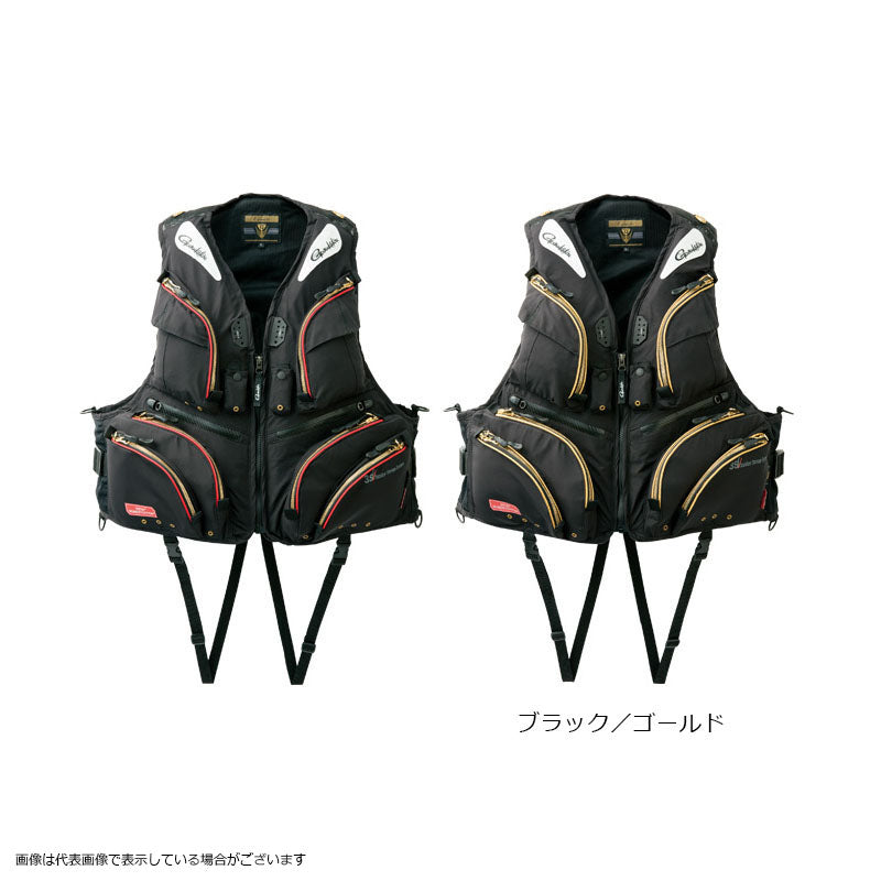 Gamakatsu GM2174 Windstopper Floating Vest Black/Gold LL