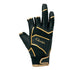 Gamakatsu GM7256 Stretch Fit Gloves (3-piece) Black/Black LL