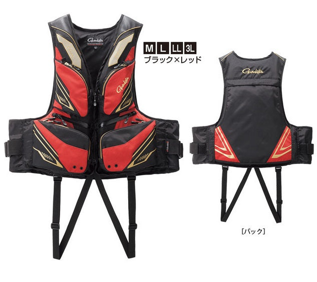 Gamakatsu GM2180 Floating Vest Black/Red M