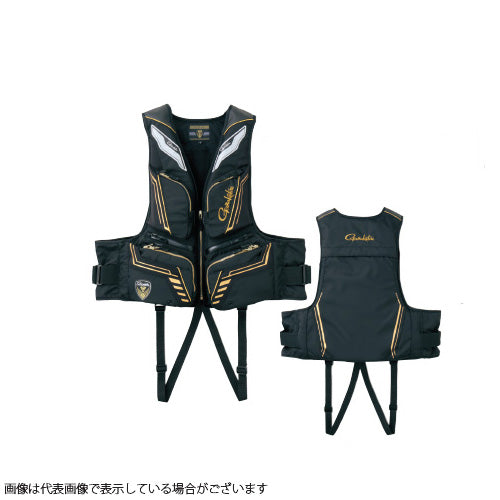 Gamakatsu GM2186 Windstopper Floating Vest Black/Gold LL