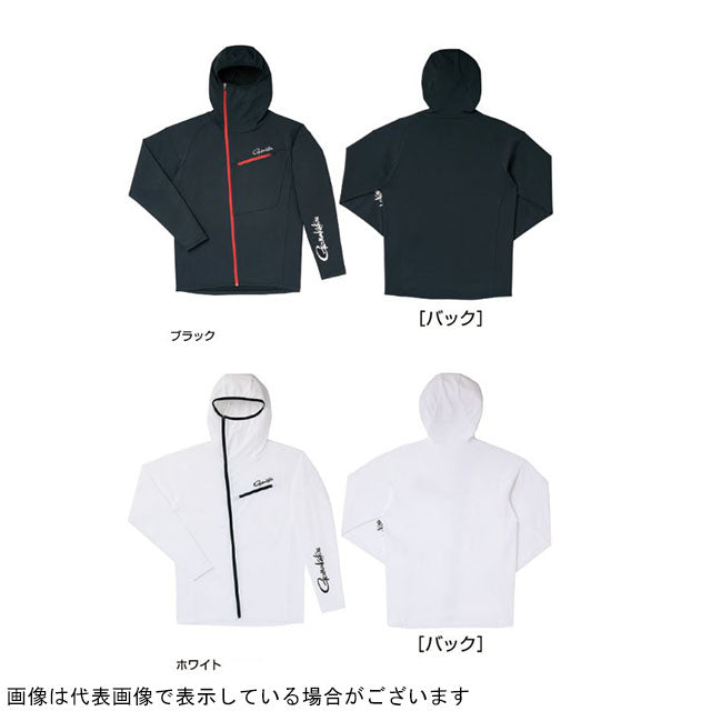 Gamakatsu GM3566 Hooded Zip Shirt Black 3L