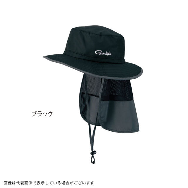 Gamakatsu GM9858 Water-repellent Hat, Black, L