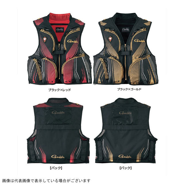 Gamakatsu GM2318 Half Mesh Vest Black/Red 5L