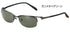 Gamakatsu GM1775 Polarized Sunglasses (Black Lustre) Gunmetal x Green