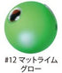 Gamakatsu Sakuragen Tai Rubber Q TG Sinker 40g #12 Matte Lime Glow
