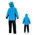 Gamakatsu GM3640 PVC Overall Deck Rain Suit Sky Blue 3L