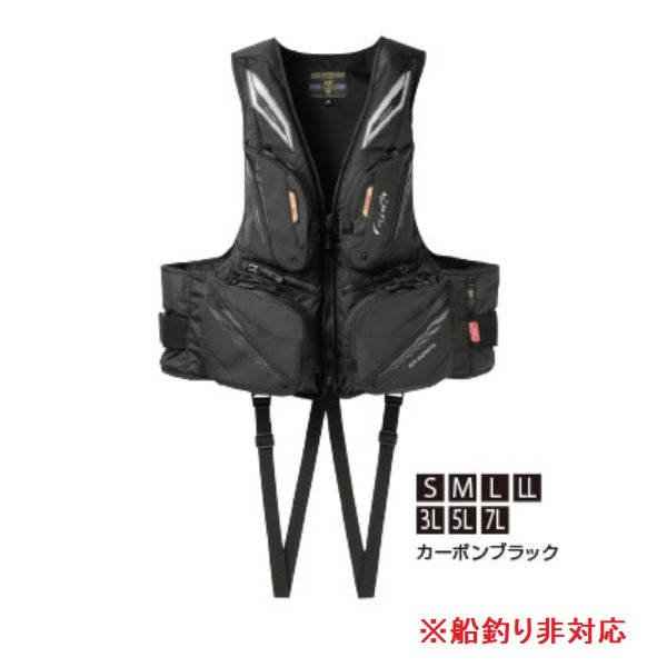 Gamakatsu GM2190 Windstopper Floating Vest Carbon Black S