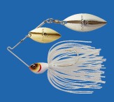 Gamakatsu WIRE BAIT Buzzbait Avenge Spin Double Willow 1/4oz (7g) #6 Pearl White