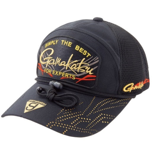 Gamakatsu Hat GM9886 Half Mesh Cap (Patch) Black LL