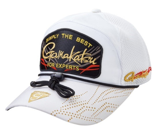 Gamakatsu Hat GM9886 Half Mesh Cap (Patch) White LL