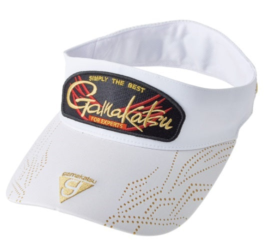 Gamakatsu Hat GM9887 Half Mesh Sun Visor White LL