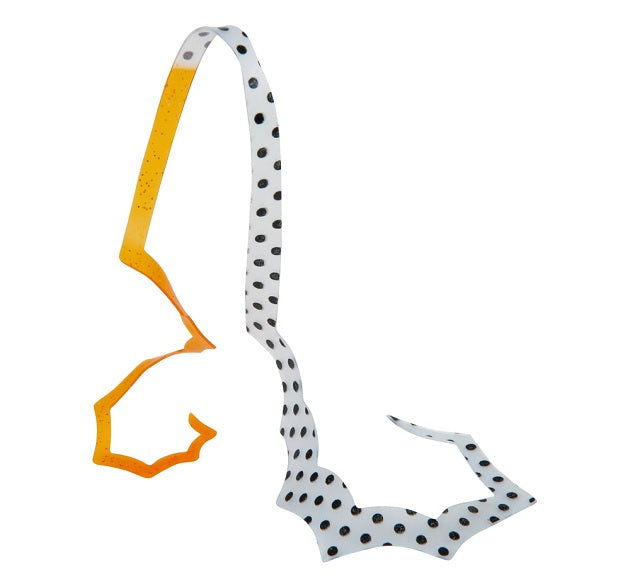 Gamakatsu Tairaba Sakuragen Silicone Tie Spiky Curly #18 Orange/Keimra Black Spot
