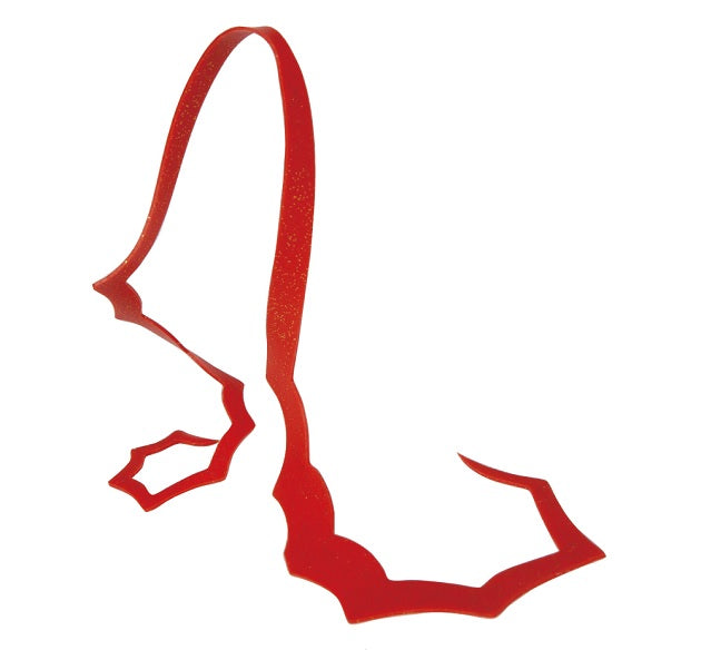 Gamakatsu Tairaba Sakuragen Silicone Tie Spiky Curly #48 Solid Orange Gold Flake