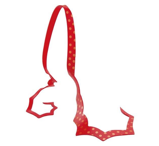 Gamakatsu Tairaba Sakuragen Silicone Tie Spiky Curly #50 Solid Red Gold Spot