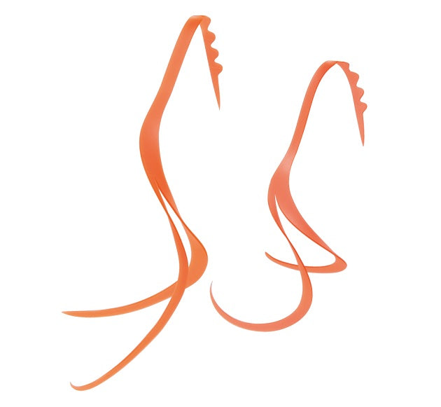 Gamakatsu Tairaba Sakuragen Silicone Tie Slit Curly #5 Orange