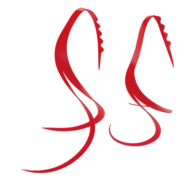 Gamakatsu Tairaba Sakuragen Silicone Tie Slit Curly #8 Solid Red