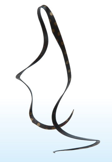 Gamakatsu Tairaba Sakuragen Silicone Tie Ultra-thin Short Curly #52 Solid Black Gold Spot