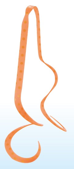 Gamakatsu Tairaba Sakuragen Silicone Tie Thick Cut Multi-Curly #51 Orange Gold Spot