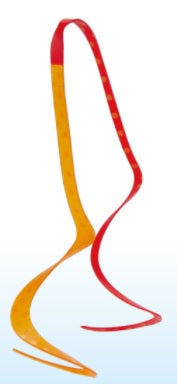 Gamakatsu Tairaba Sakuragen Silicone Tie Thick Cut Multi-Curly #53 Orange Red Gold Spot