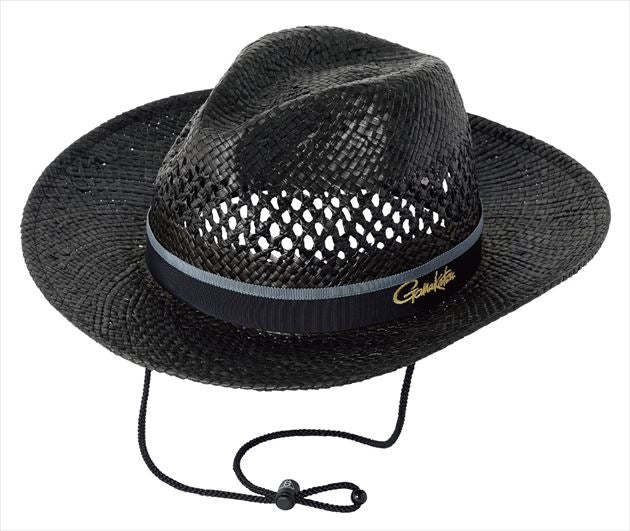 Gamakatsu Hat GM9889 Straw Hat Black M