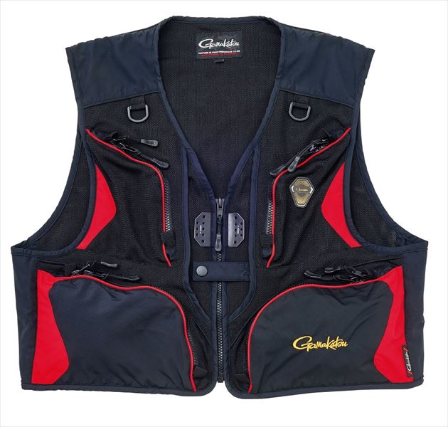 Gamakatsu Fishing Vest GM2326 All Mesh Vest Black