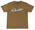 Gamakatsu Wear GM3676 T-shirt with cursive logo, olive