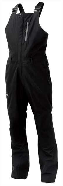 Gamakatsu Rainwear LE903 Active Fit Rain Bib Pants Black