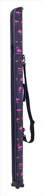 Gamakatsu Rod Case GC270 Slim Rod Case Black (Fish Pattern) 125cm