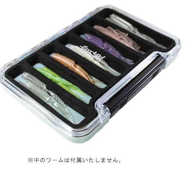 Gamakatsu Lure Case LE505-1 Yoihime Slim Worm Box Light Blue