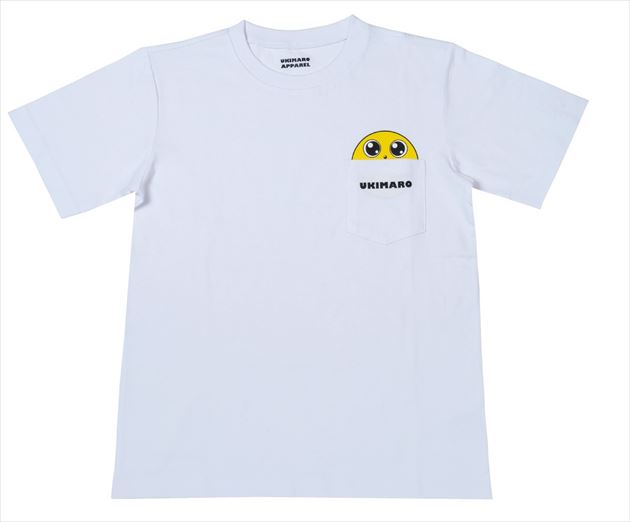 Gamakatsu Wear UK8023 Ukimaro Hyokkori Poketee #2 White