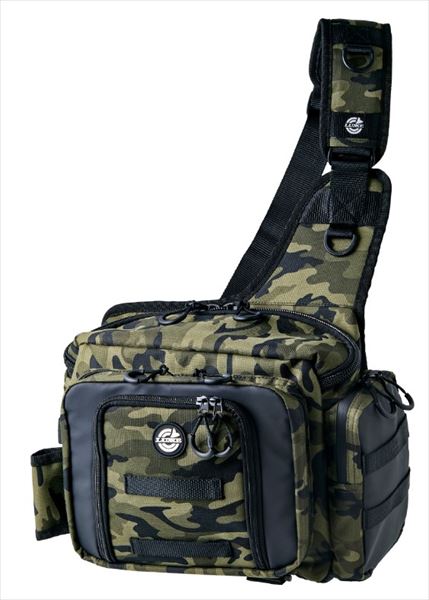 Gamakatsu Tackle Bag LE323 Run Gun Shoulder Bag 2.0 #2 Camo Black