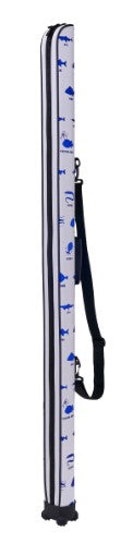 Gamakatsu Rod Case GC270 Slim Rod Case 145cm White (Fish Pattern) [Large Item]