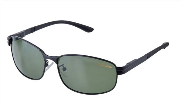 Gamakatsu Polarized Glasses GM1789 Polarized Sunglasses (Metal Frame) Smoke Green