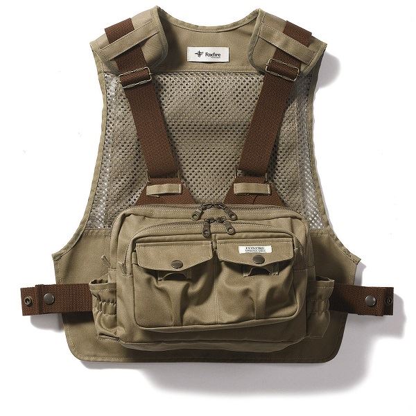 Foxfire Fishing Vest Chest Strap Vest Khaki Free Size